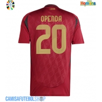Camisa de time de futebol Bélgica Lois Openda #20 Replicas 1º Equipamento Europeu 2024 Manga Curta
